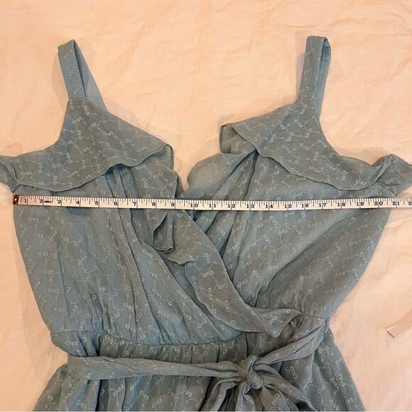 Gal Meets Glam Helena Dress In Sea Breeze Blue Color Size 16 - Picture 9 of 13